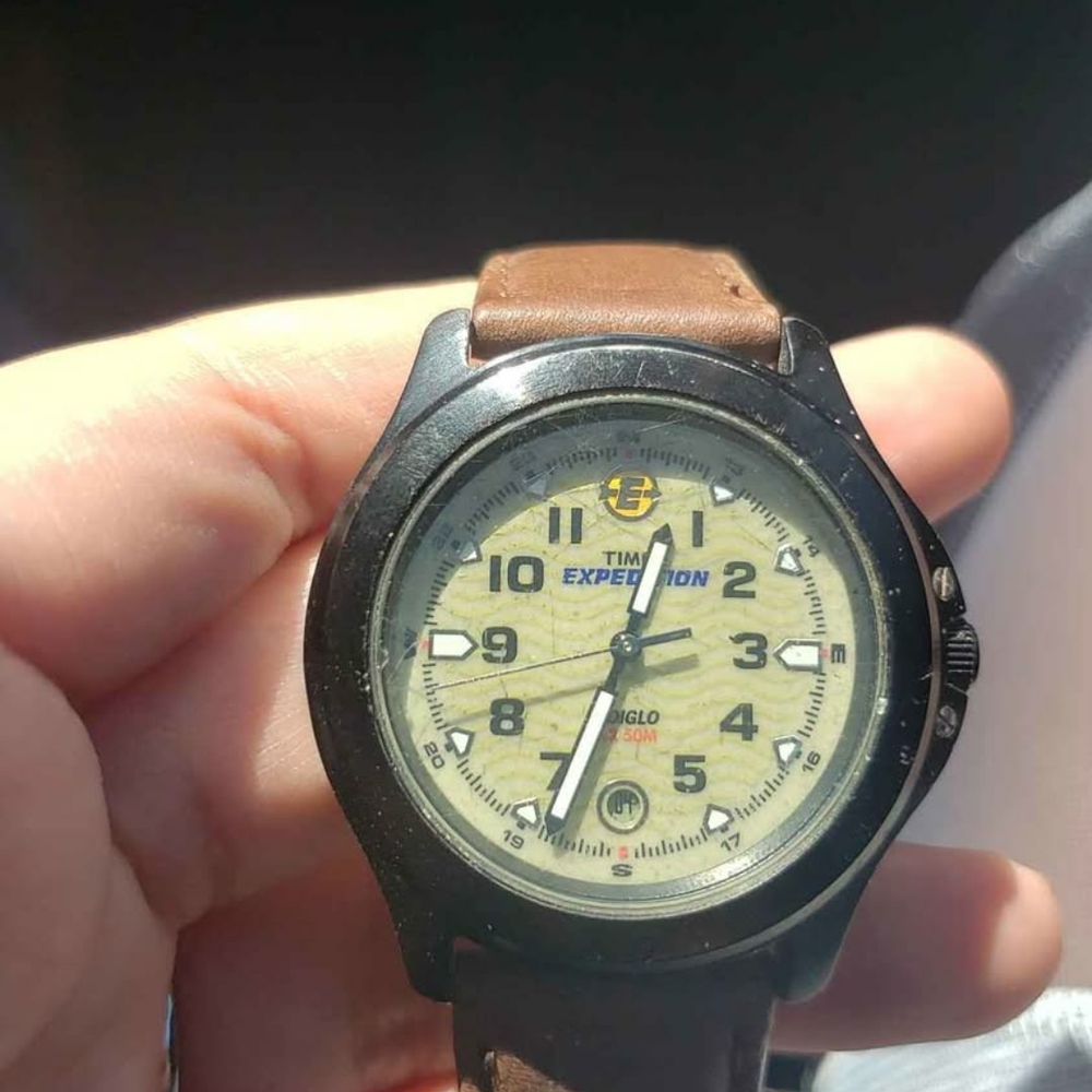 Timex Expedition Watch with Leather Strap